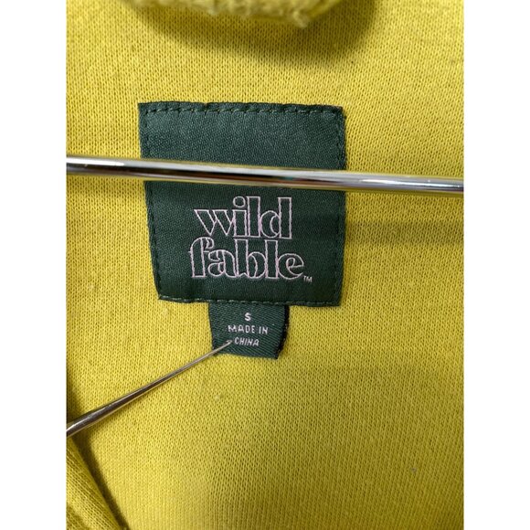 Wild Fable Oversized Shacket Size Small Brushed Fleece Button Up Green Relaxed - Picture 5 of 8